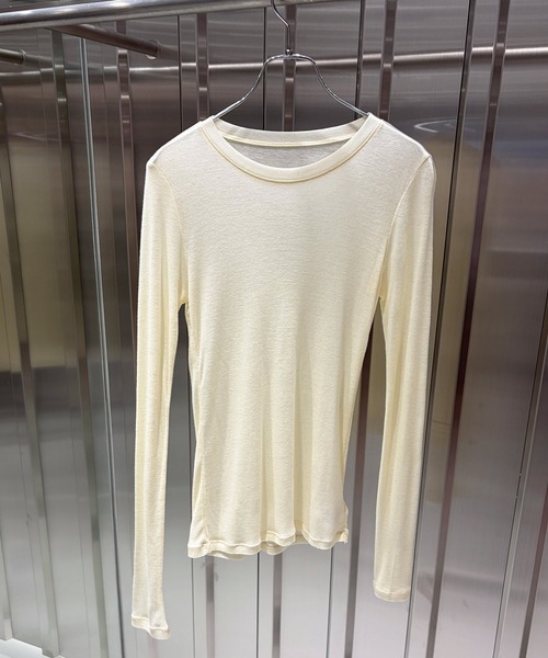 Narcissus(ナルシス)の「【Narcissus】STIN ME / シアー ロンT トップス 長袖(Tシャツ/カットソー・レディース・アイボリー/パープル・FREE)」の14枚目の写真