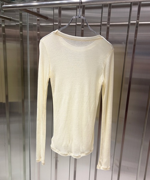 Narcissus(ナルシス)の「【Narcissus】STIN ME / シアー ロンT トップス 長袖(Tシャツ/カットソー・レディース・アイボリー/パープル・FREE)」の15枚目の写真