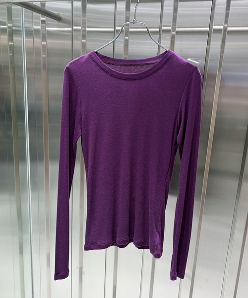 Narcissus(ナルシス)の「【Narcissus】STIN ME / シアー ロンT トップス 長袖(Tシャツ/カットソー・レディース・アイボリー/パープル・FREE)」の20枚目の写真