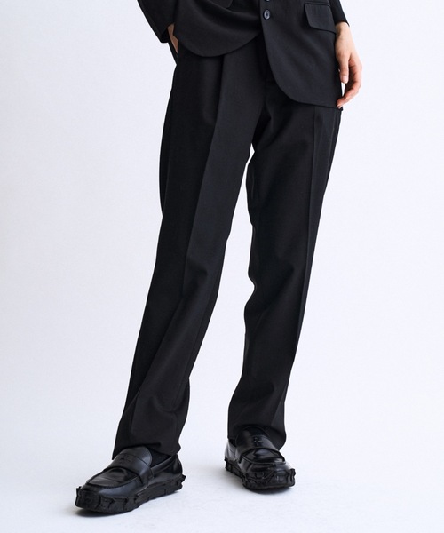 PHILTHEORY(フィルセオリー)の「overlay Slacks / オーバーレイスラックス(スラックス・メンズ・ブラック・1/3/2)」の3枚目の写真