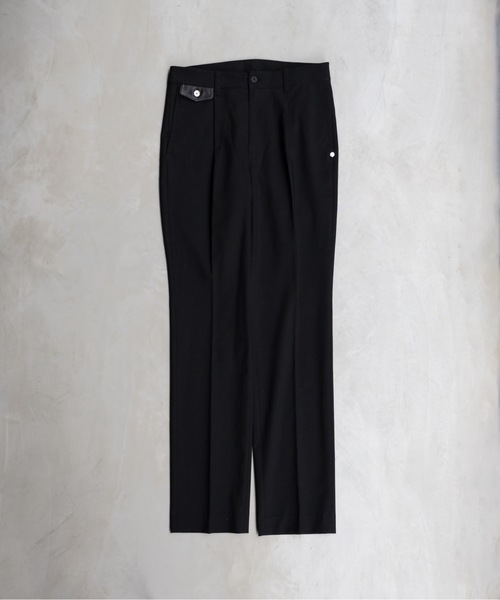 PHILTHEORY(フィルセオリー)の「overlay Slacks / オーバーレイスラックス(スラックス・メンズ・ブラック・1/3/2)」の6枚目の写真