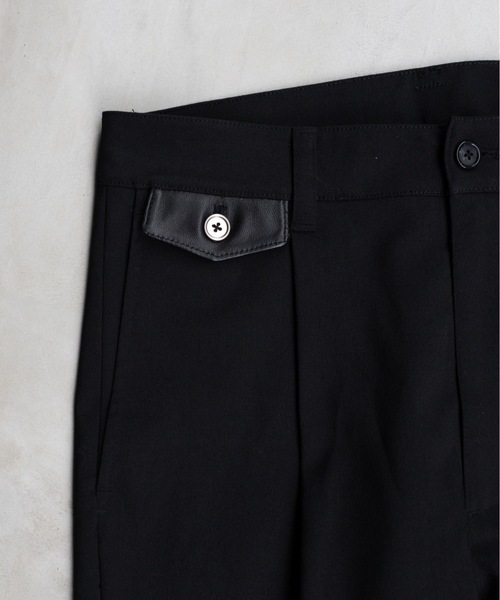 PHILTHEORY(フィルセオリー)の「overlay Slacks / オーバーレイスラックス(スラックス・メンズ・ブラック・1/3/2)」の8枚目の写真