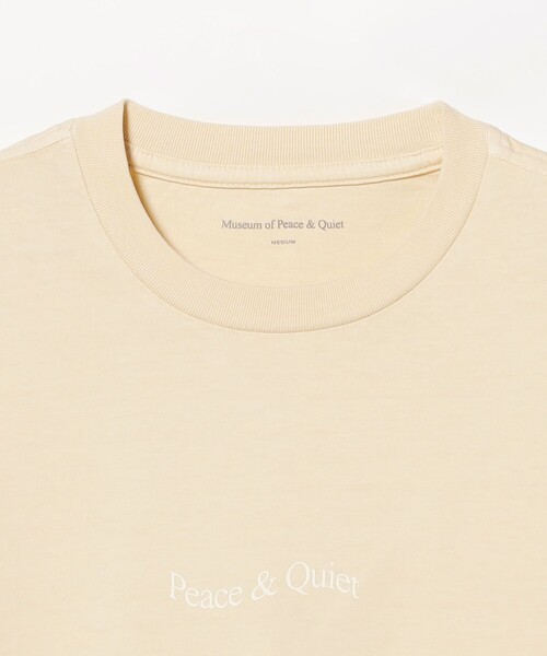 PEACE & QUIET(ピースアンドクワイエット)の「Museum of Peace & Quiet / Wordmark Tee(Tシャツ/カットソー・メンズ・ライトグレー・M/XL/L)」の3枚目の写真