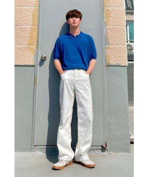 NONBLANK(ノンブランク)の「クールタッチハーフスリーブカラー ニット_BLUE(ポロシャツ・レディース・その他・LARGE/MEDIUM/X-LARGE)」の6枚目の写真