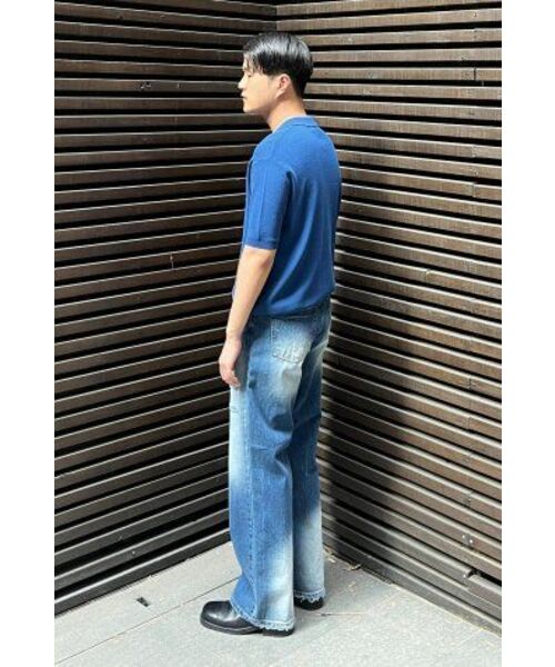 NONBLANK(ノンブランク)の「クールタッチハーフスリーブカラー ニット_BLUE(ポロシャツ・レディース・その他・LARGE/MEDIUM/X-LARGE)」の2枚目の写真
