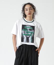 EN'DAY（エンディ）の「EN'DAY（エンデイ）FACE Tシャツ（Tシャツ/カットソー）」
