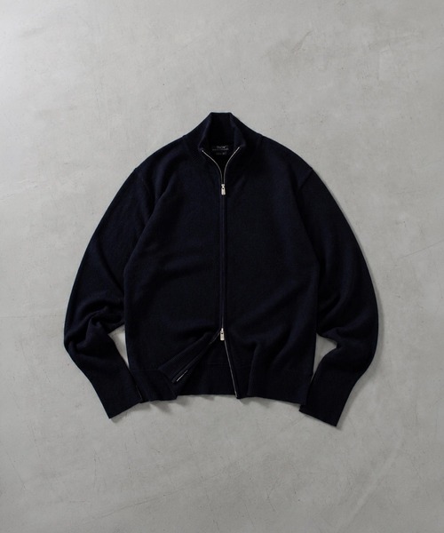 TAION(タイオン)の「【TAION(タイオン)】〈メンズ〉シティ ハイネックフルジップ カシミアセーター(ニット/セーター・メンズ・ブラック・M/L)」の1枚目の写真