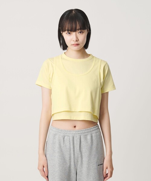 NICE WEATHER(ナイスウェザー)の「<NICE WEATHER>レイヤード Tシャツ(Tシャツ/カットソー・レディース・ナチュラル/クリーム・S/M)」の10枚目の写真