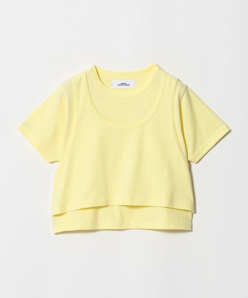 NICE WEATHER(ナイスウェザー)の「<NICE WEATHER>レイヤード Tシャツ(Tシャツ/カットソー・レディース・ナチュラル/クリーム・S/M)」の13枚目の写真