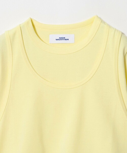 NICE WEATHER(ナイスウェザー)の「<NICE WEATHER>レイヤード Tシャツ(Tシャツ/カットソー・レディース・ナチュラル/クリーム・S/M)」の15枚目の写真