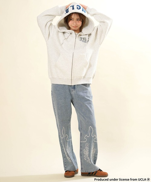 ANTIBAL(アンティバル)の「ANTIBAL/アンティバル 264AN2PK128 UCLA ZIPパーカー(パーカー・レディース・アッシュ/ネイビー/グレー・FREE)」の15枚目の写真