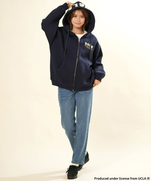ANTIBAL(アンティバル)の「ANTIBAL/アンティバル 264AN2PK128 UCLA ZIPパーカー(パーカー・レディース・アッシュ/ネイビー/グレー・FREE)」の4枚目の写真
