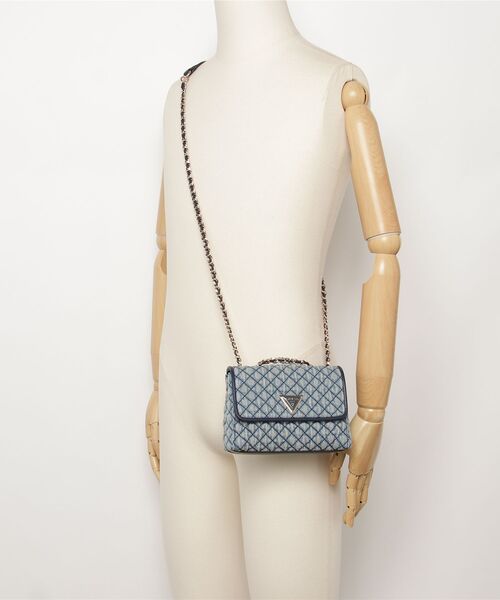 Guess(ゲス)の「GIULLY II Mini Convertible Flap ショルダーバッグ(ショルダーバッグ・レディース・インディゴブルー・ONE SIZE)」の14枚目の写真