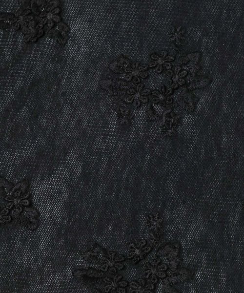 JEANASIS(ジーナシス)の「3DレースLS TEE/1067538(Tシャツ/カットソー・レディース・ホワイト/ブルー系その他/ブラック・FREE)」の7枚目の写真
