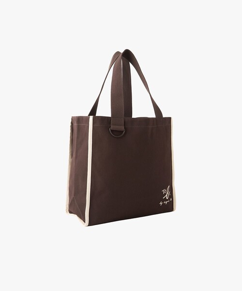 To b. by agnes b.(トゥービーバイアニエスベー)の「To b. by agnes b.× green label relaxing コットン パイピング トートバッグ(トートバッグ・レディース・ブラウン・FREE)」の3枚目の写真