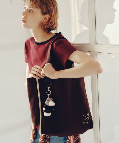 To b. by agnes b.(トゥービーバイアニエスベー)の「To b. by agnes b.× green label relaxing コットン パイピング トートバッグ(トートバッグ・レディース・ブラウン・FREE)」の8枚目の写真