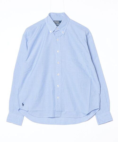 POLO RALPH LAUREN(ポロ ラルフ ローレン)の「エンドオンエンド ビッグ シャツ(シャツ/ブラウス・メンズ・ブルー・L/M/S/XL/XS)」の4枚目の写真