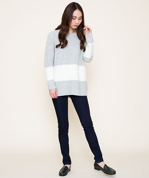 Moname（モナーム）の「■Moname   スキニーデニムパンツ   EMMA(エマ)/41161002（デニムパンツ・レディース・ダークインディゴブルー・26inch/23inch/24inch/25inch/27inch）」の19枚目の写真