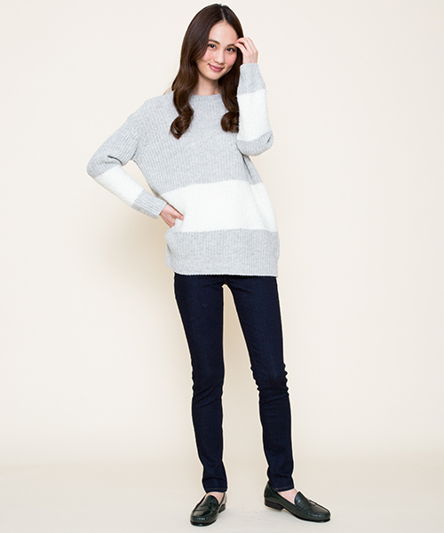 Moname（モナーム）の「■Moname   スキニーデニムパンツ   EMMA(エマ)/41161002（デニムパンツ・レディース・ダークインディゴブルー・26inch/23inch/24inch/25inch/27inch）」の20枚目の写真