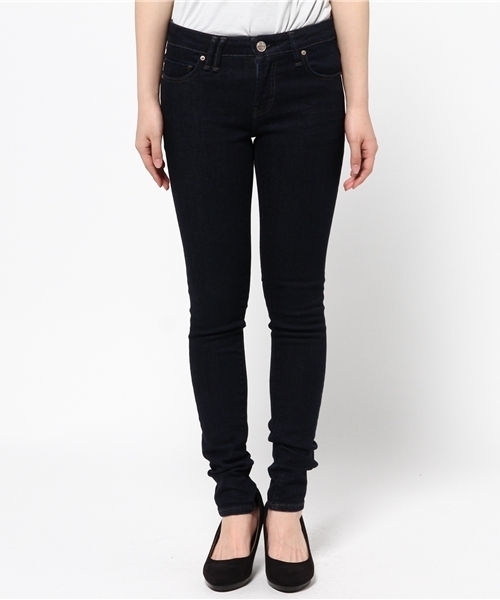 Moname（モナーム）の「■Moname   スキニーデニムパンツ   EMMA(エマ)/41161002（デニムパンツ・レディース・ダークインディゴブルー・26inch/23inch/24inch/25inch/27inch）」の4枚目の写真