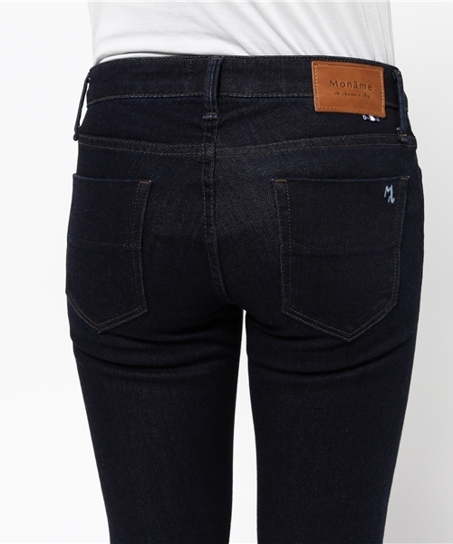 Moname（モナーム）の「■Moname   スキニーデニムパンツ   EMMA(エマ)/41161002（デニムパンツ・レディース・ダークインディゴブルー・26inch/23inch/24inch/25inch/27inch）」の10枚目の写真