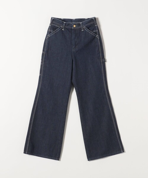 Lee(リー)の「Lee:〈洗濯機可能〉ルーズ フレア ペインター デニム パンツ(デニムパンツ・レディース・ブルー/ネイビー・SMALL/MEDIUM)」の1枚目の写真