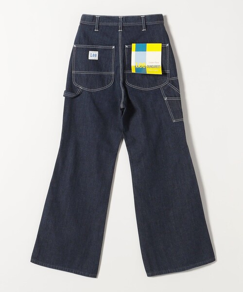 Lee(リー)の「Lee:〈洗濯機可能〉ルーズ フレア ペインター デニム パンツ(デニムパンツ・レディース・ブルー/ネイビー・SMALL/MEDIUM)」の3枚目の写真