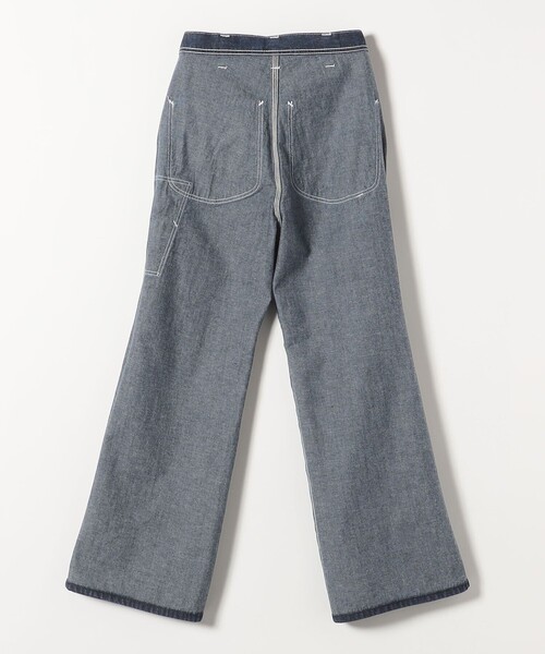 Lee(リー)の「Lee:〈洗濯機可能〉ルーズ フレア ペインター デニム パンツ(デニムパンツ・レディース・ブルー/ネイビー・SMALL/MEDIUM)」の5枚目の写真