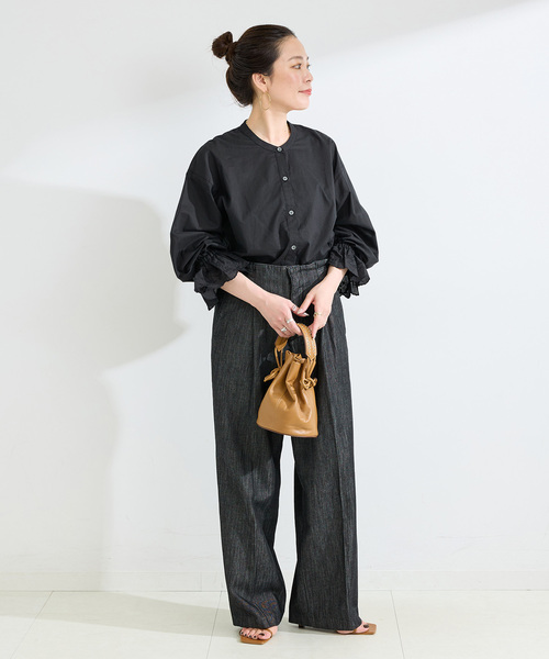 B.C STOCK(ベーセーストック)の「手洗い可 / レースベルスリーブブラウス(シャツ/ブラウス・レディース・ブラック/ホワイト・FREE)」の17枚目の写真
