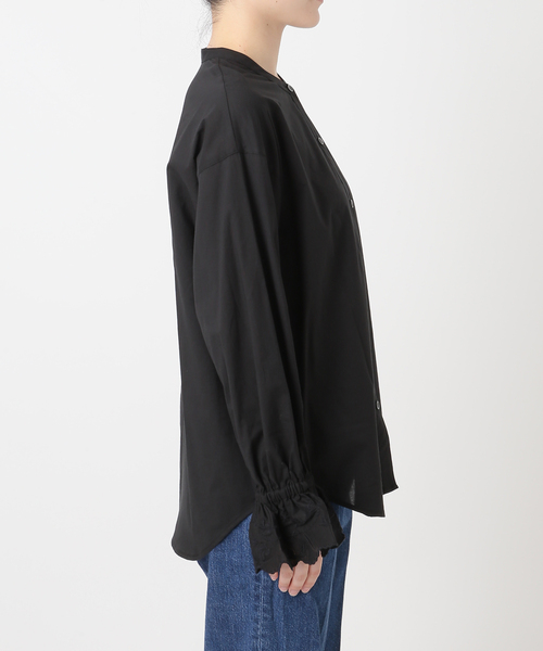 B.C STOCK(ベーセーストック)の「手洗い可 / レースベルスリーブブラウス(シャツ/ブラウス・レディース・ブラック/ホワイト・FREE)」の7枚目の写真
