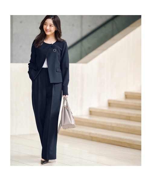 StyleNote(スタイルノート)の「3点セットデザインジャケット+パンツ【入卒・通勤】(丈が選べる)(セットアップ・レディース・ブラック・LL2/L2/L1/M2/M1/S2/S1)」の6枚目の写真