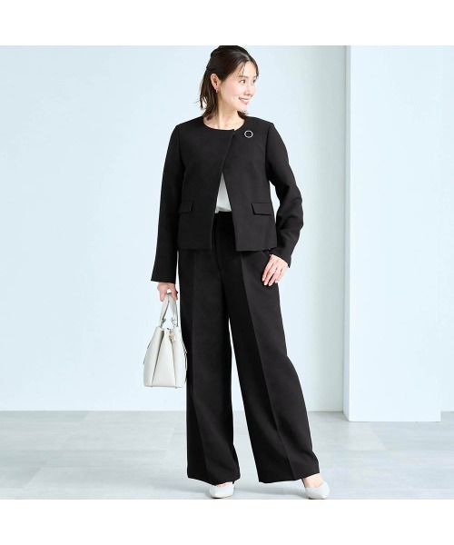 StyleNote(スタイルノート)の「3点セットデザインジャケット+パンツ【入卒・通勤】(丈が選べる)(セットアップ・レディース・ブラック・LL2/L2/L1/M2/M1/S2/S1)」の8枚目の写真
