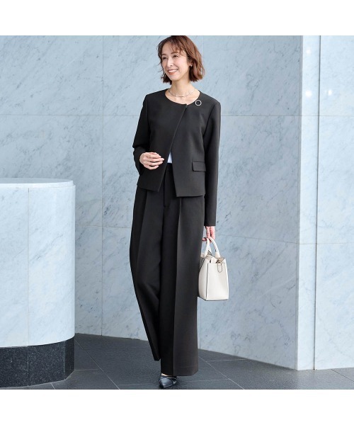 StyleNote(スタイルノート)の「3点セットデザインジャケット+パンツ【入卒・通勤】(丈が選べる)(セットアップ・レディース・ブラック・LL2/L2/L1/M2/M1/S2/S1)」の9枚目の写真