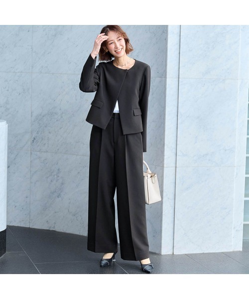 StyleNote(スタイルノート)の「3点セットデザインジャケット+パンツ【入卒・通勤】(丈が選べる)(セットアップ・レディース・ブラック・LL2/L2/L1/M2/M1/S2/S1)」の11枚目の写真