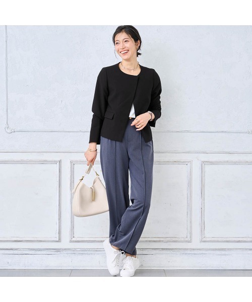 StyleNote(スタイルノート)の「3点セットデザインジャケット+パンツ【入卒・通勤】(丈が選べる)(セットアップ・レディース・ブラック・LL2/L2/L1/M2/M1/S2/S1)」の13枚目の写真