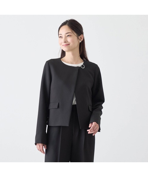 StyleNote(スタイルノート)の「3点セットデザインジャケット+パンツ【入卒・通勤】(丈が選べる)(セットアップ・レディース・ブラック・LL2/L2/L1/M2/M1/S2/S1)」の15枚目の写真