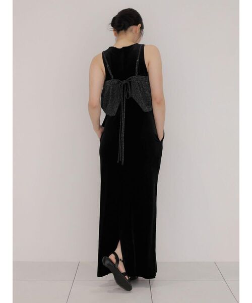 FIKA.（フィーカ）の「Sleeveless velour onepiece（ワンピース・レディース・ブラック/ブラウン・MEDIUM）」の14枚目の写真
