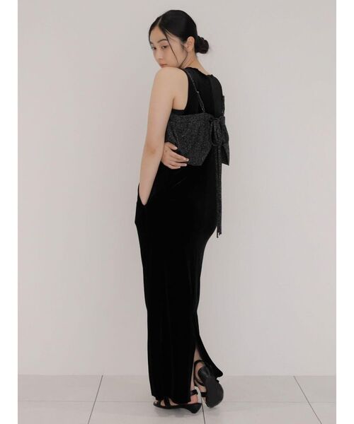 FIKA.（フィーカ）の「Sleeveless velour onepiece（ワンピース・レディース・ブラック/ブラウン・MEDIUM）」の15枚目の写真