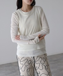 シアーフロッキーレイヤードセット / Tシャツ+タンク