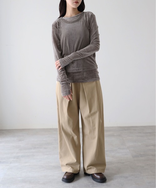 model：164cm. 着用サイズ：FREE