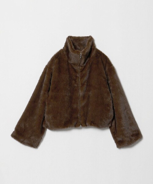 She is-.(シーイズ)の「【別注】<She is-.>フェイクファー ジャケット(その他アウター・レディース・その他1/ブラウン系・FREE)」の2枚目の写真