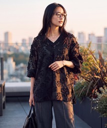 STYLE DELI | 【DELI by】フリンジジャカードシアープルオーバー(Tシャツ/カットソー)