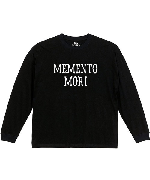 NOBOUND(ノーバウンド)の「NOBOUND(ノーバウンド) 長袖Tシャツ メッセージ ボーンロゴ プリント ビッグシルエット ロンT トップス メンズ ユニセックス(Tシャツ/カットソー・メンズ・ブラック/ホワイト/グレイッシュブルー・M/L/XL)」の3枚目の写真