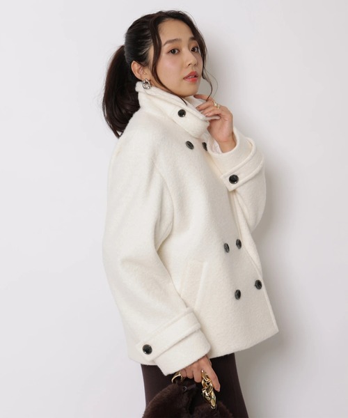 JUSGLITTY(ジャスグリッティー)の「3WAYカラーショートPコート(ダウンジャケット/コート・レディース・ホワイト系その他・2/1)」の10枚目の写真