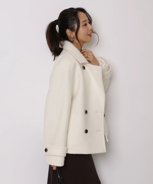 JUSGLITTY(ジャスグリッティー)の「3WAYカラーショートPコート(ダウンジャケット/コート・レディース・ホワイト系その他・2/1)」の11枚目の写真