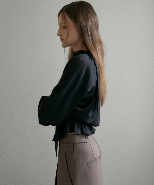 DEHEVE（デヘヴェ）の「Tailored Wide Slacks [Brown]（スラックス・レディース・ブラウン・SMALL/MEDIUM）」の6枚目の写真