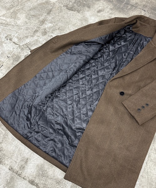 Rohwel(ローウェル)の「Oversized Tailored Long Coat / オーバーサイズテーラードロングコート(チェスターコート・レディース・ブラウン/ブラック・FREE)」の18枚目の写真