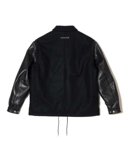 CRIMIE(クライミー)の「MELTON COMBINATION LEATHER SLEEVE SPORTS JACKET(ブルゾン・メンズ・ブラック・XXL/XL/L/M/S)」の10枚目の写真