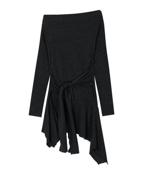 UGLY SHADOW(アグリーシャドウ)の「ルシッドボートロングT(チャコール)(Tシャツ/カットソー・レディース・その他・SMALL/MEDIUM)」の1枚目の写真