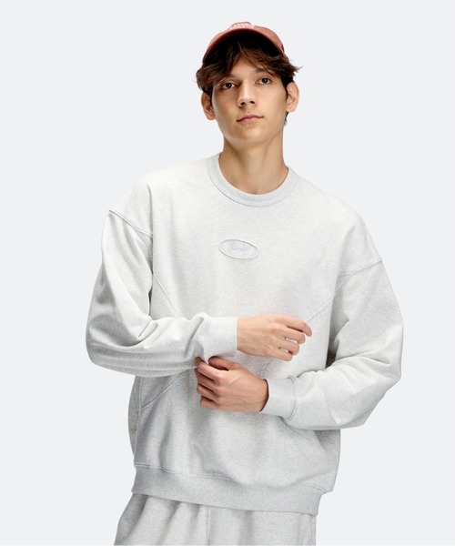 UNDER ARMOUR（アンダーアーマー）の「アンダーアーマー UNDER ARMOUR UAエッセンシャル テリー パッチ クルー（スウェット・メンズ・ライトグレー/ブラック・S/L/LL/3L）」の3枚目の写真
